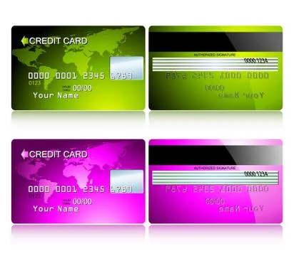 Card credit Stock Illustration