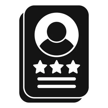 Card data customer icon simple vector. Bank market Stock Illustration