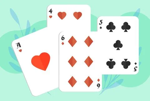 Card Deck Concept Illustration Stock Illustration
