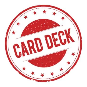 CARD-DECK stamp sign Stock Illustration