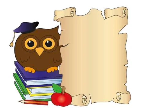 Card for degree Stock Illustration