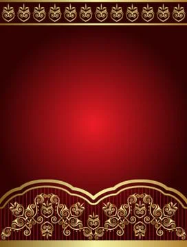 Card Design Artistic Metallic Gold Stock Illustration