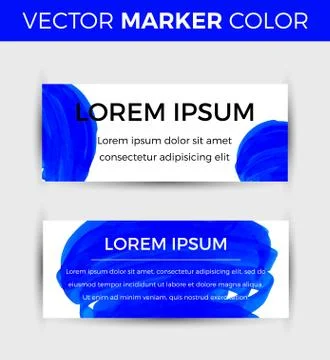 Card design with hand-drawn marker vector markers background. Vector design t Stock Illustration