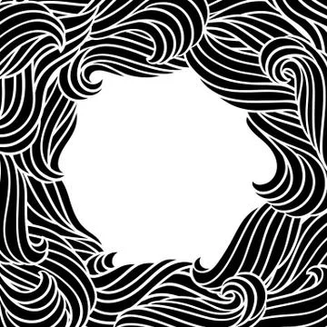 Card design with waves. Background with sea, river or water texture. Stock Illustration