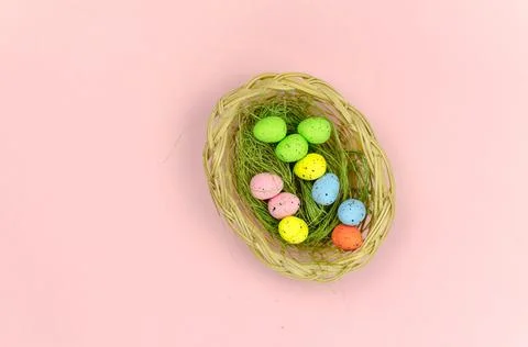 Card with egg for happy easter Stock Photos