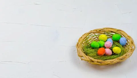 Card with egg for happy easter Stock Photos