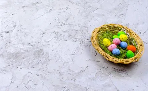 Card with egg for happy easter Stock Photos