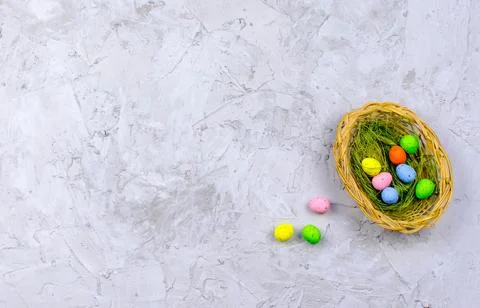 Card with egg for happy easter Stock Photos