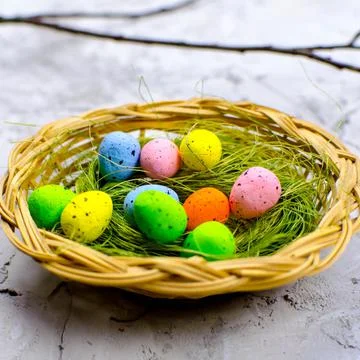 Card with egg for happy easter Stock Photos