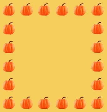 Card frame pumpkin Stock Photos