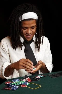 Card gambling Stock Photos