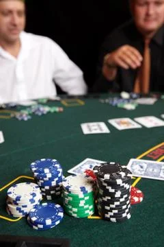 Card gambling Stock Photos