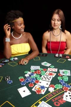 Card gambling Stock Photos