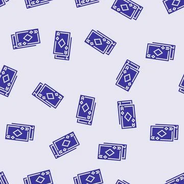 Card game board table glyph seamless pattern Stock Illustration
