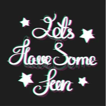 Card with Glitch Effect Stock Illustration