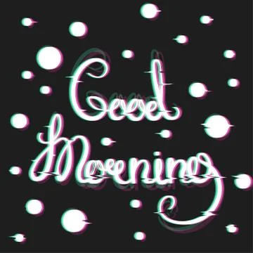 Card with Glitch Effect Illustrazione stock