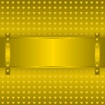 Card with gold elements Illustrazione stock