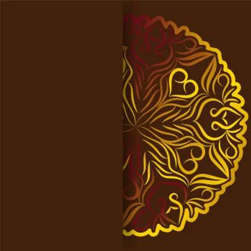 Card with gold elements Stock Illustration