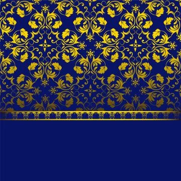 Card with gold elements Stock Illustration