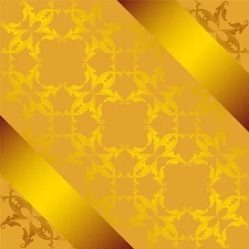 Card with gold elements Stock Illustration