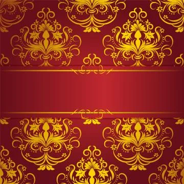 Card with gold elements Stock Illustration