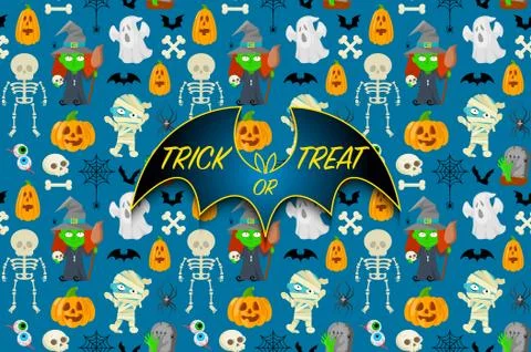 Card for Halloween Stock Illustration