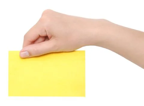 Card in hand Stock Photos