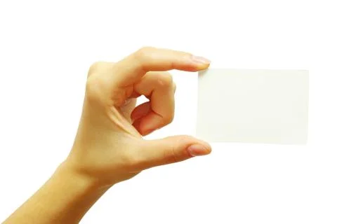 Card in hand Stock-Fotos