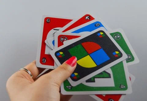Card &amp; hand Stock-Fotos