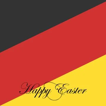 Card Happy Easter for Germany Stock Illustration