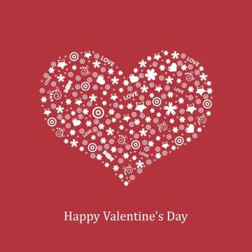 Card with heart Stock Illustration