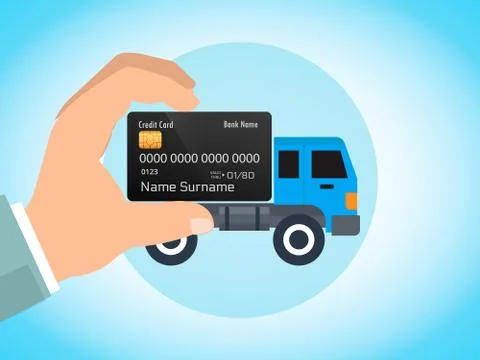 Card holder concept Stock Illustration