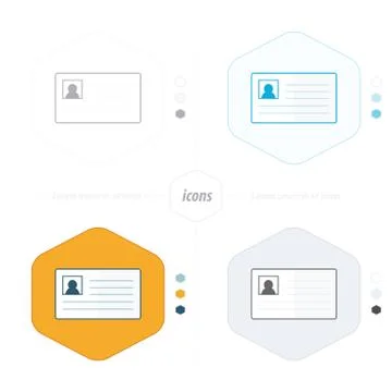 Card icon 4 design Stock Illustration