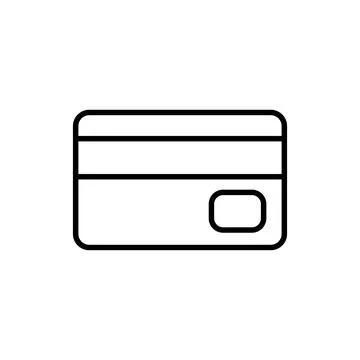 Card Icon. Credit card. Vector. Stock Illustration