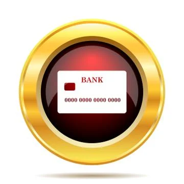 Card icon. Internet button on white background.. Stock Illustration