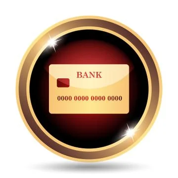 Card icon. Internet button on white background.. 스톡 일러스트