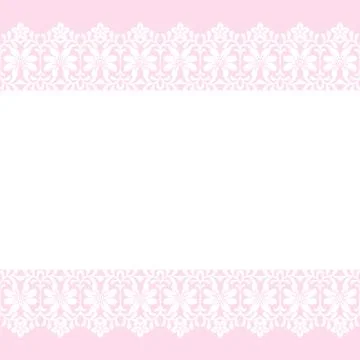 Card with lace border Stock Illustration