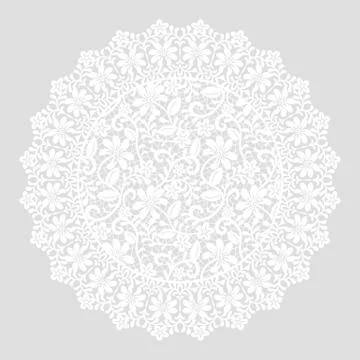 Card with lace border Stock-Illustration