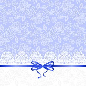 Card with lace Stock Illustration