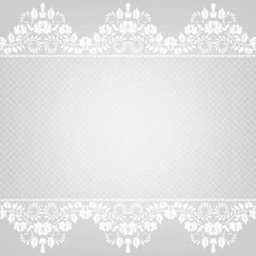 Card with lace Stock Illustration