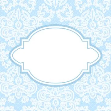 Card with lace Stock Illustration