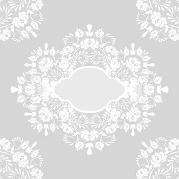 Card with lace Stock Illustration