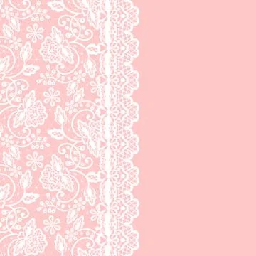 Card with lace Stock Illustration