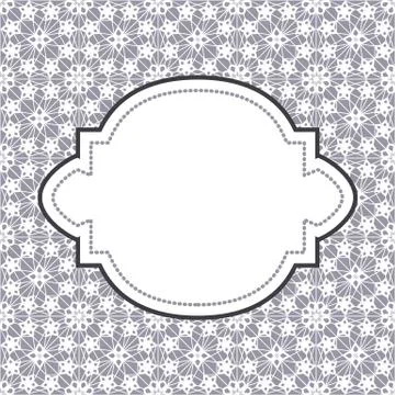 Card with lace Stock Illustration