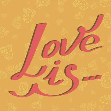 Card love is 스톡 일러스트