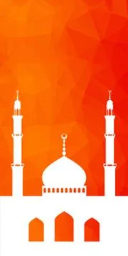 Card with mosque Stock-Illustration