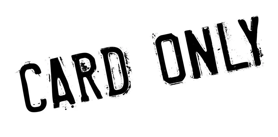 Card Only rubber stamp Illustrazione stock
