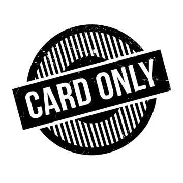 Card Only rubber stamp Illustrazione stock