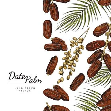 Card or banner with dates on side edging, sketch vector illustration isolated. 스톡 일러스트