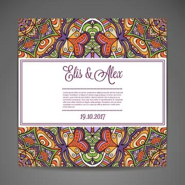 Card or invitation Stock Illustration
